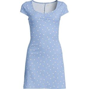 No Boundaries Blue Floral Mini Dress